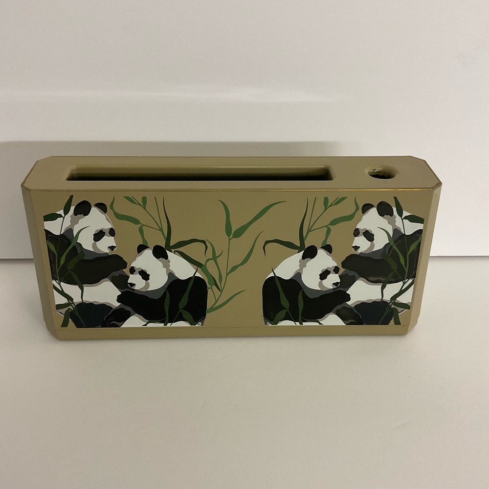 Lacquerware Tom Taylor Desk Organizer Panda Bear